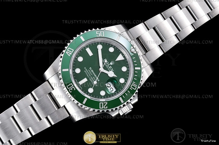 1215 Effortless ROLSUB0424B – Submariner 116610LV 904L SS SS Green KING VS 1050
